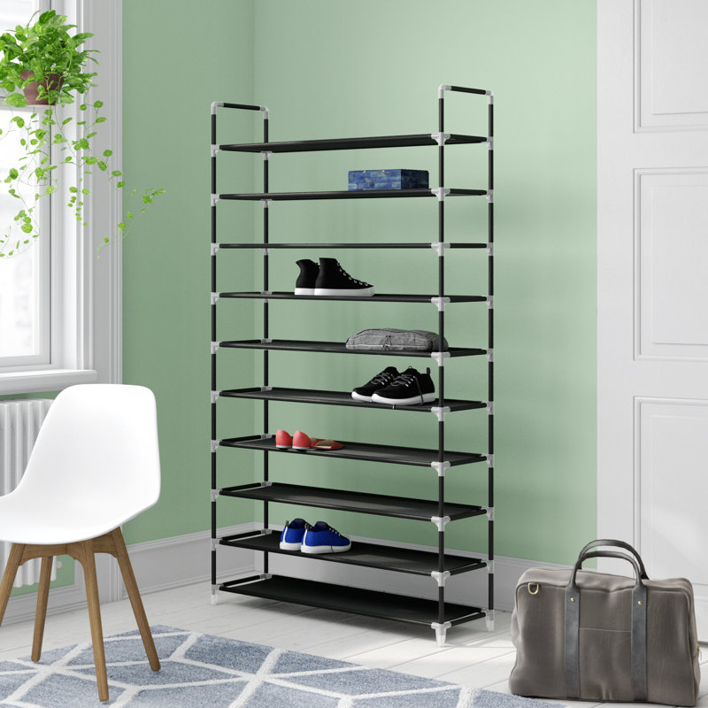 Wayfair Basics Stapelbares Schuhregal für 40 Paar Schuhe & Bewertungen